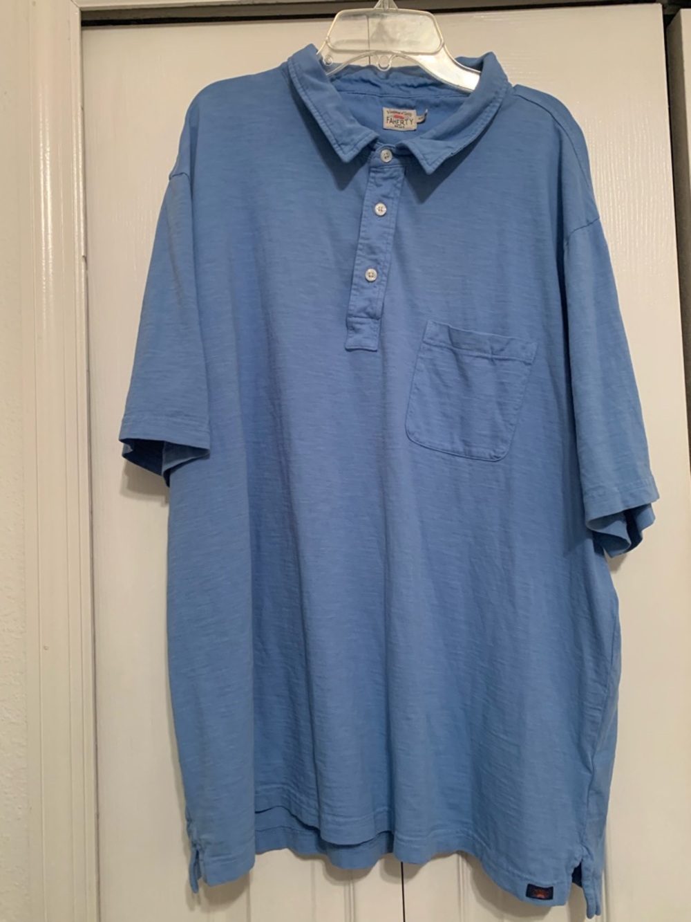 Faherty blue cotton polo shirt size XXL